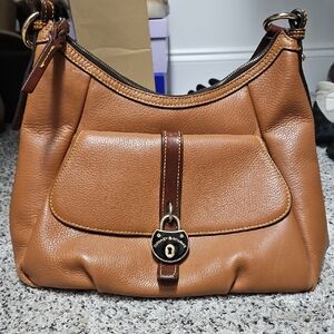 Dooney & Bourke Tan Leather Shoulder Bag